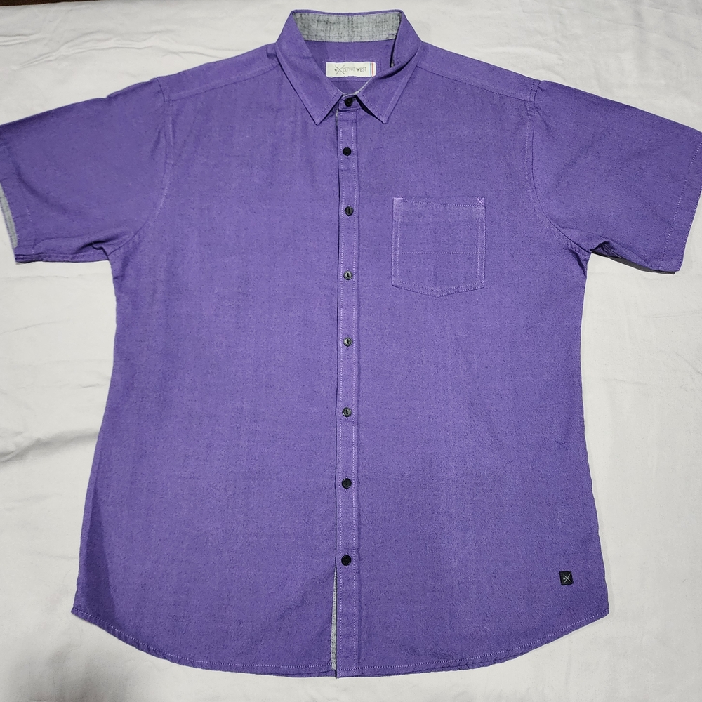 Men's Purple Button Down Shirt